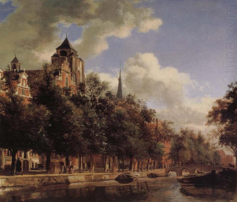 Jan van der Heyden Canal scenery china oil painting image